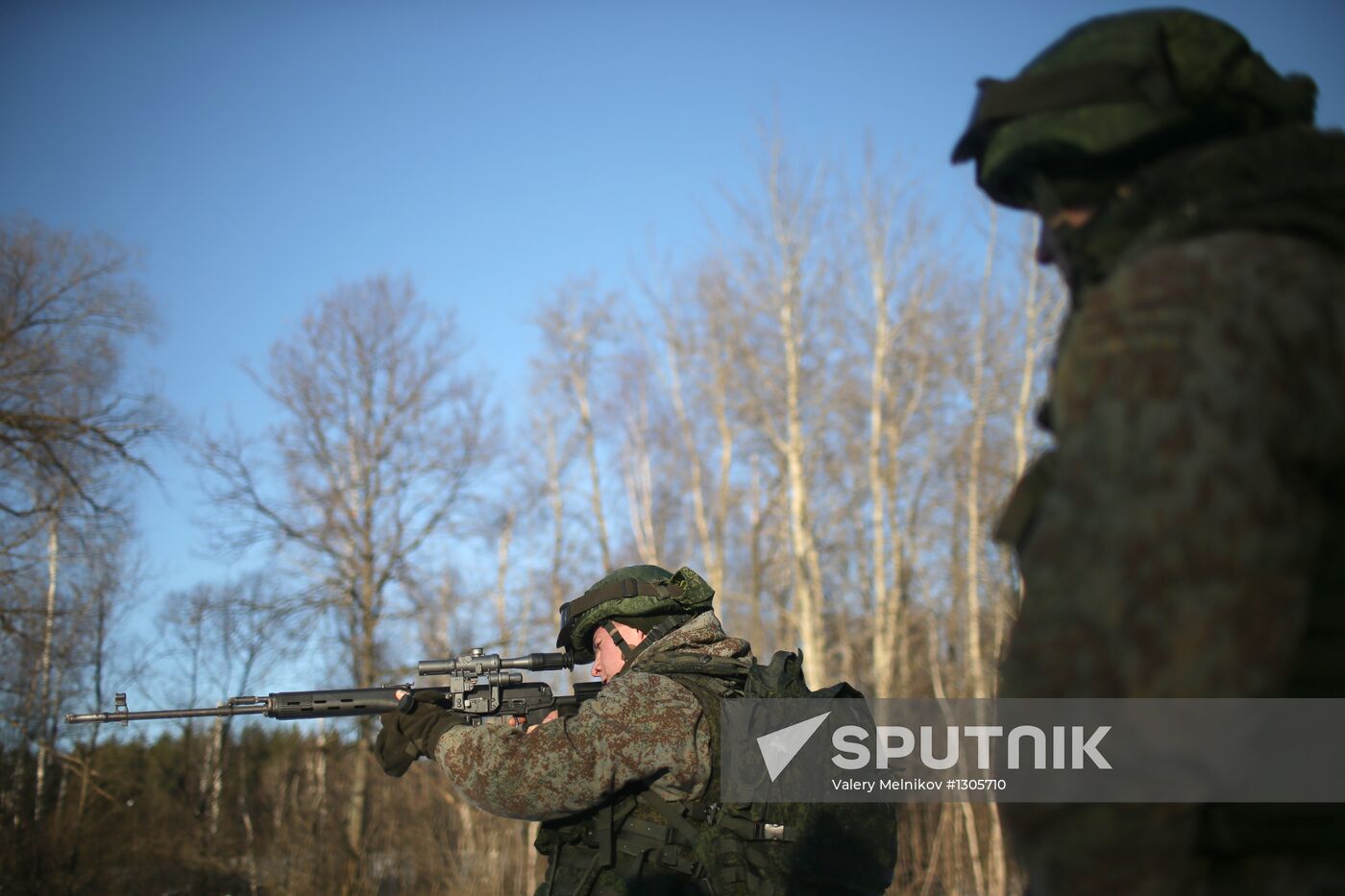 Russian Armed Forces ground troops test military equipment