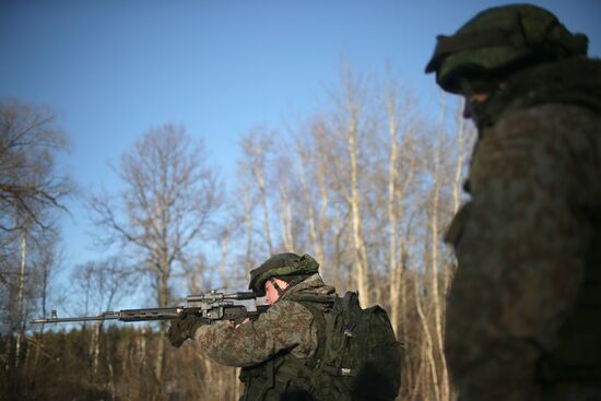 Russian Armed Forces ground troops test military equipment