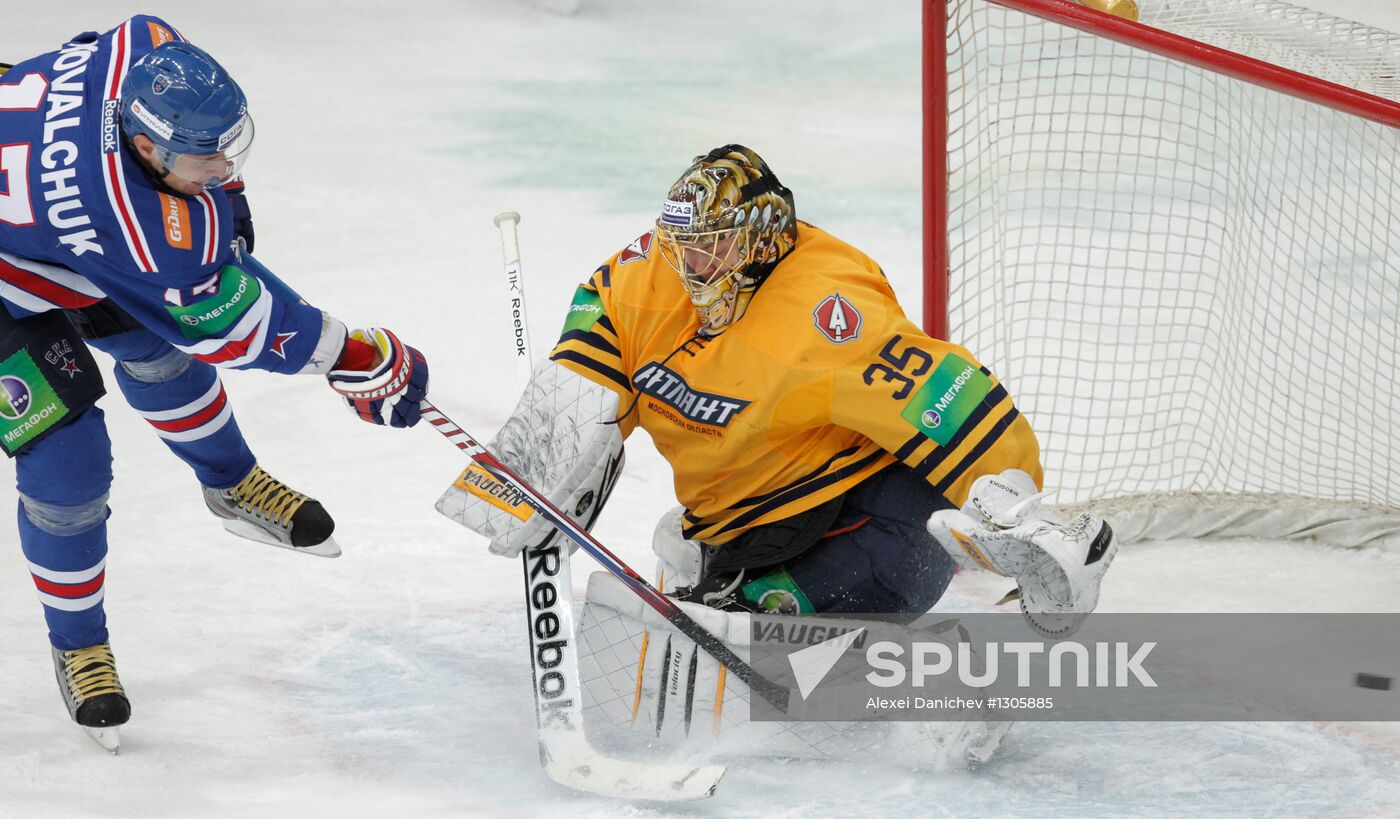 KHL. SKA St. Petersburg vs. Atlant Moscow Region