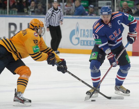 Kontinental Hockey League. SKA vs. Atlant