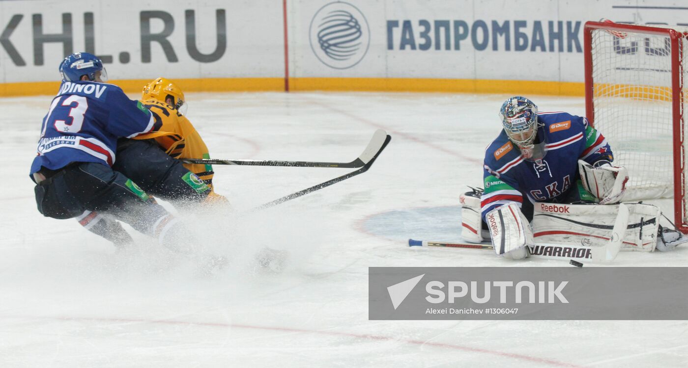 Kontinental Hockey League. SKA vs. Atlant