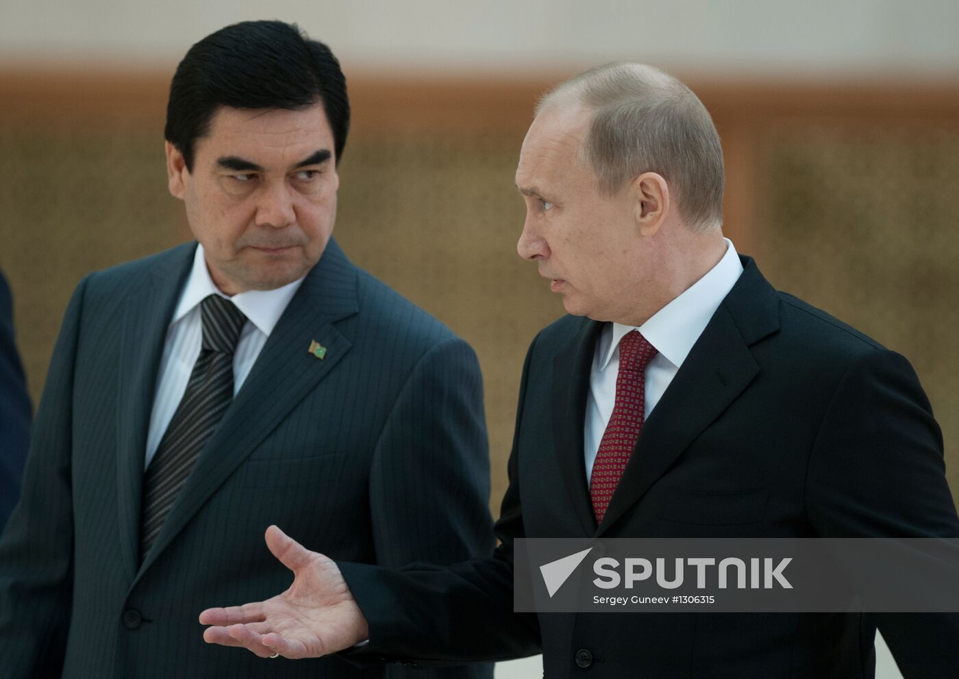 Russian President Putin on a working visit to Turkmenistan