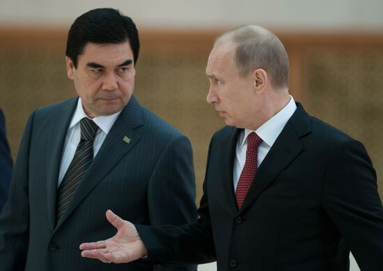 Russian President Putin on a working visit to Turkmenistan