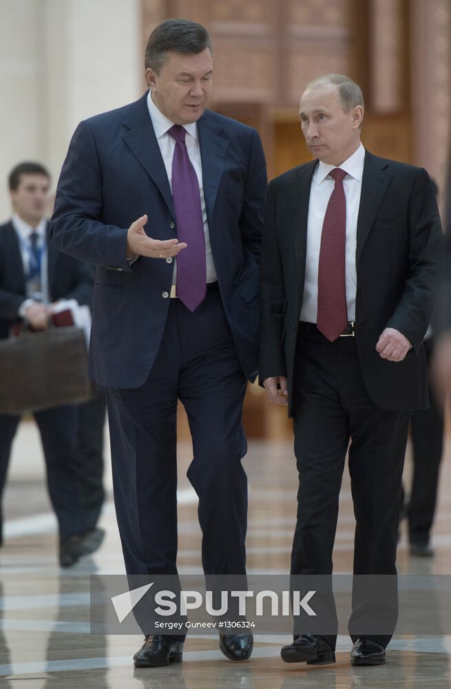 Russian President Putin on a working visit to Turkmenistan