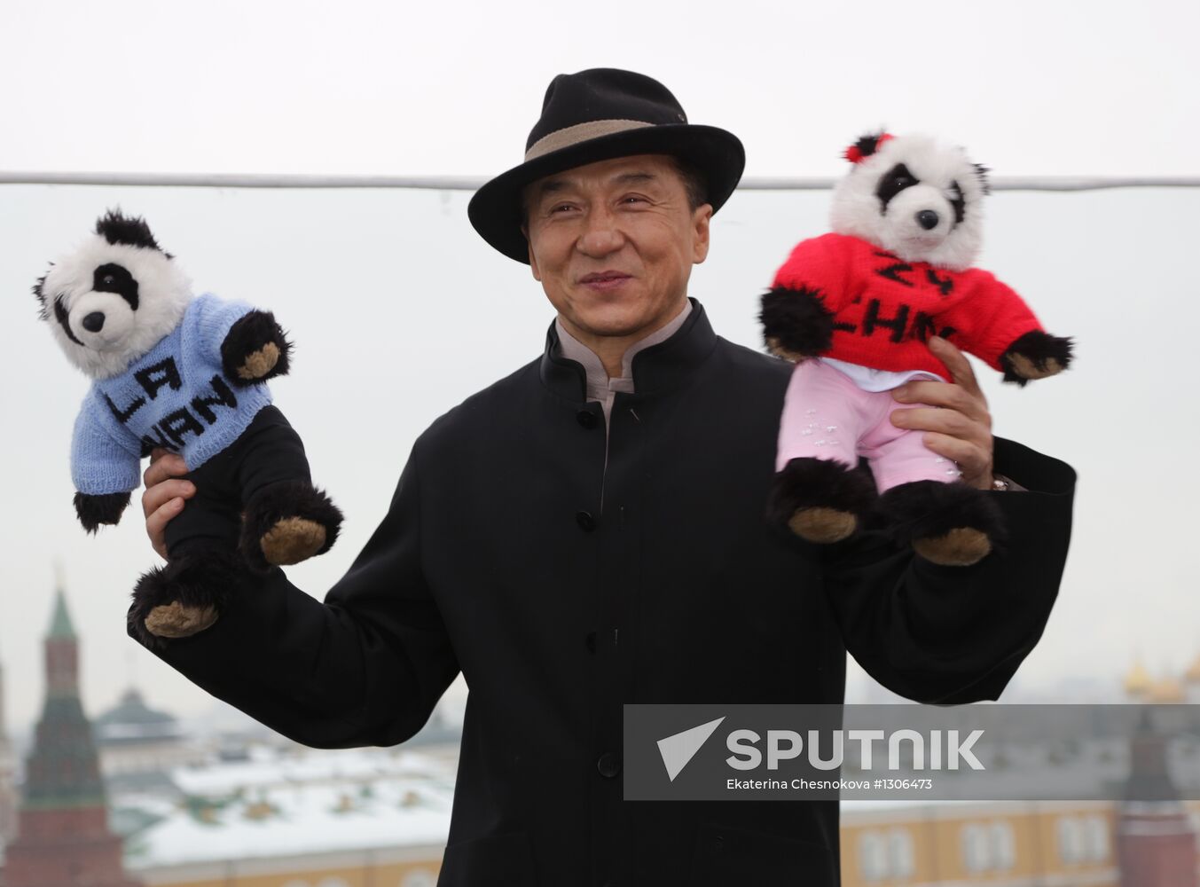 Jackie Chan photo call in Moscow