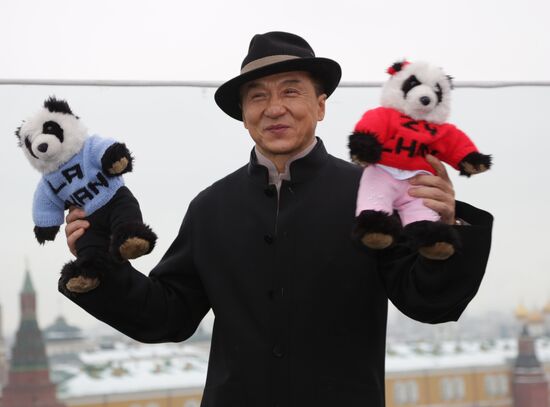 Jackie Chan photo call in Moscow