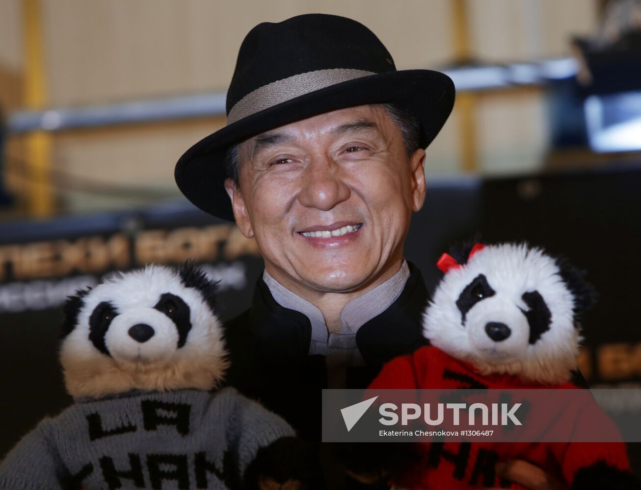 Jackie Chan photo call in Moscow