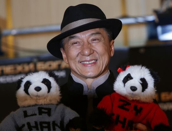 Jackie Chan photo call in Moscow