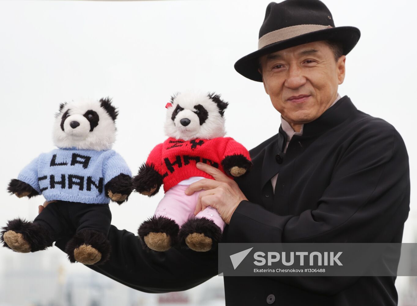Jackie Chan photo call in Moscow