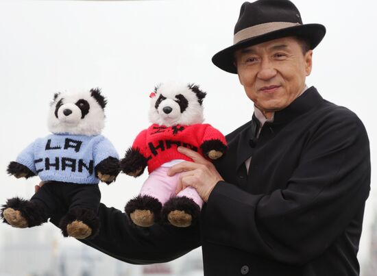 Jackie Chan photo call in Moscow