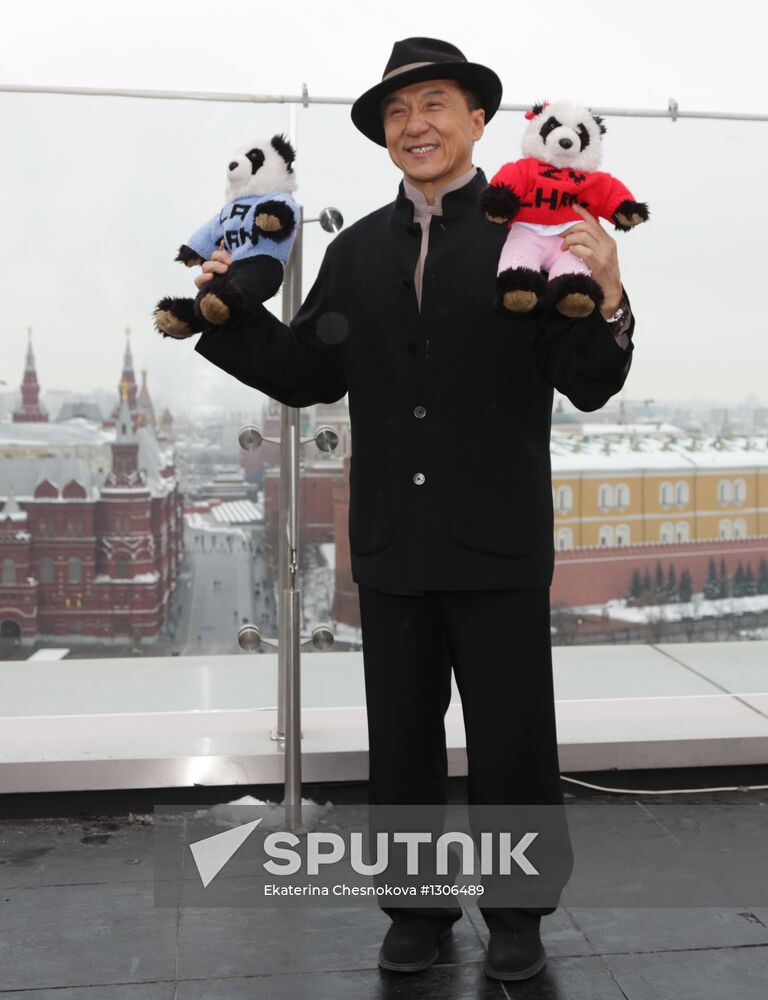 Jackie Chan photo call in Moscow