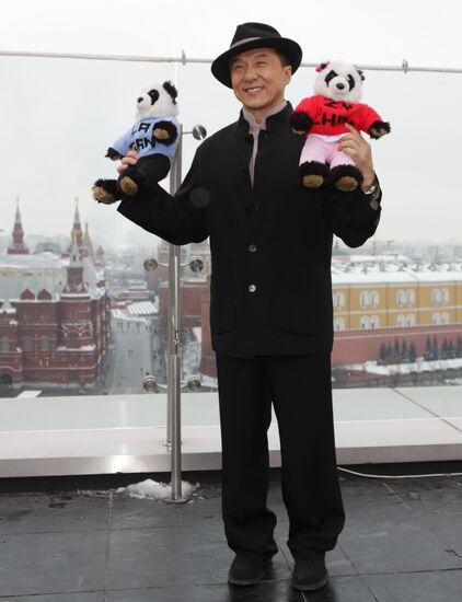 Jackie Chan photo call in Moscow