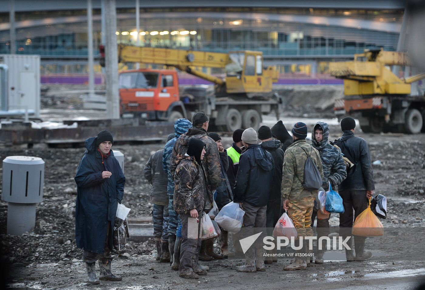 Construction of Olympic facilities in Sochi's Imereti Valley