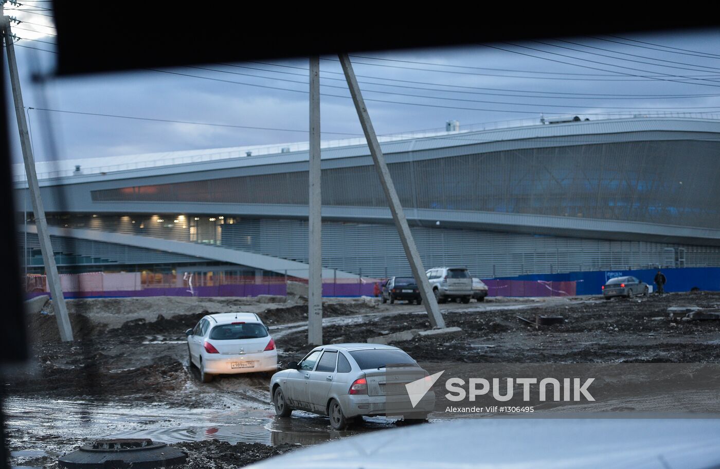 Construction of Olympic facilities in Sochi's Imereti Valley