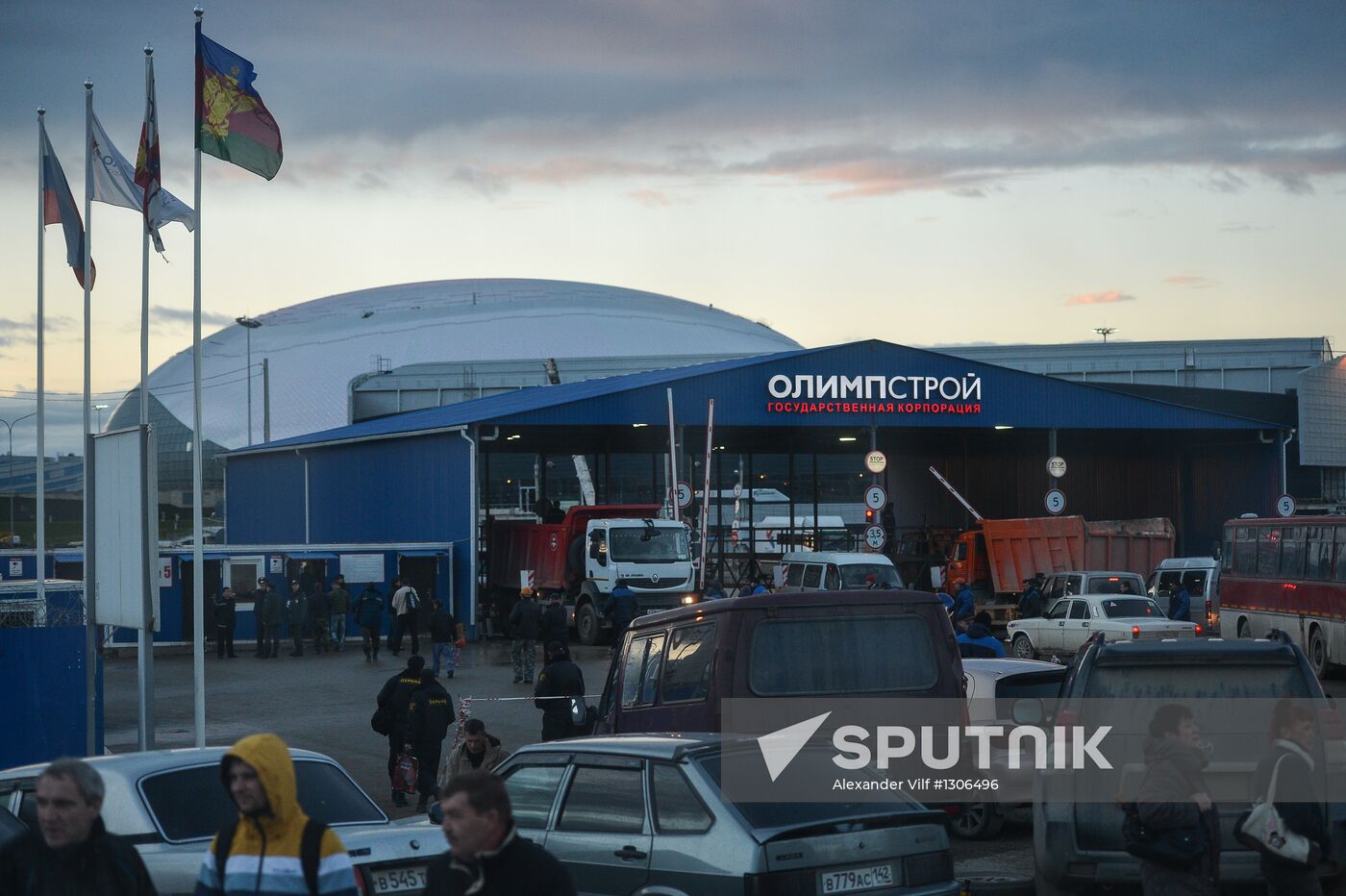 Construction of Olympic facilities in Sochi's Imereti Valley