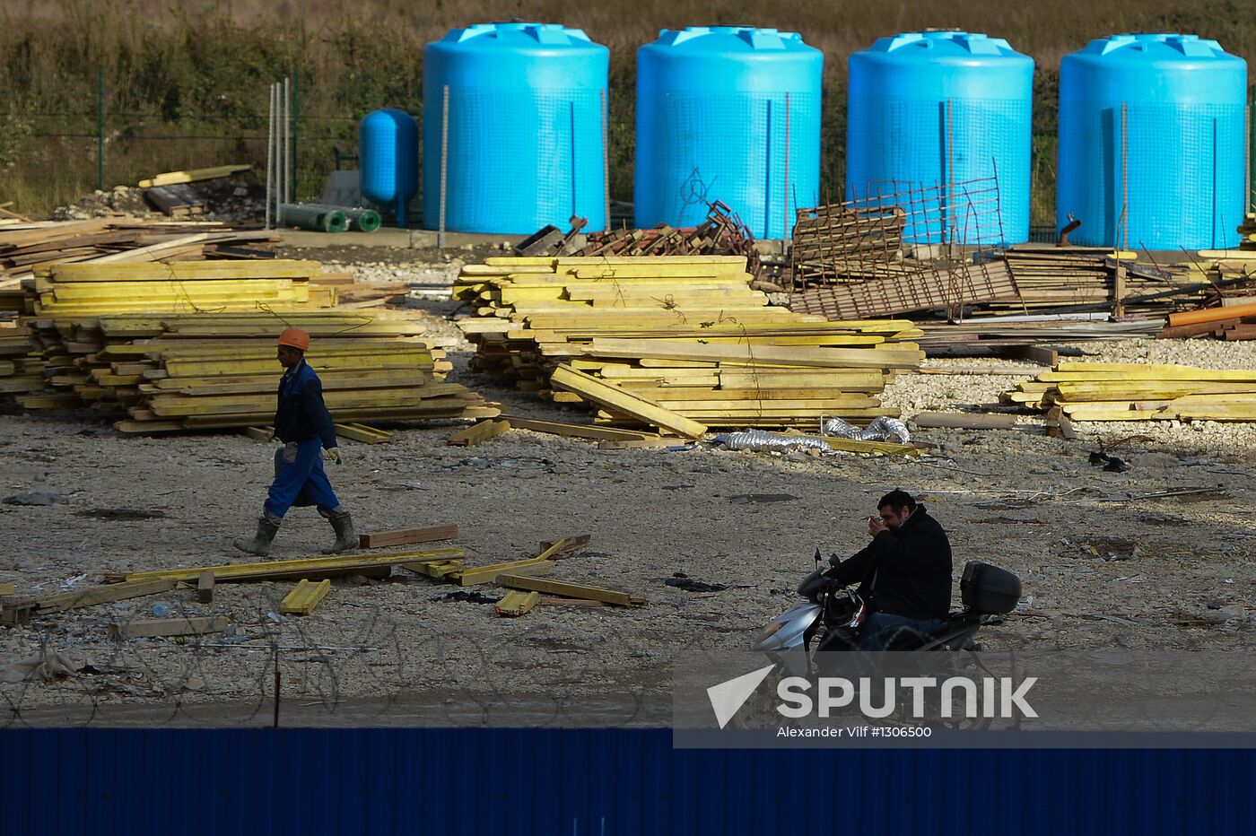 Construction of Olympic objects in Imeretinskaya Valley in Sochi