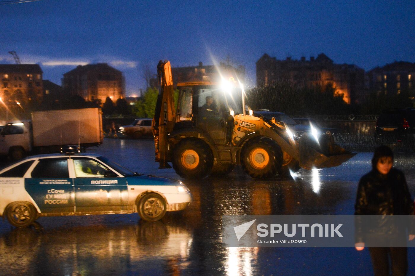 Construction of Olympic objects in Imeretinskaya Valley in Sochi