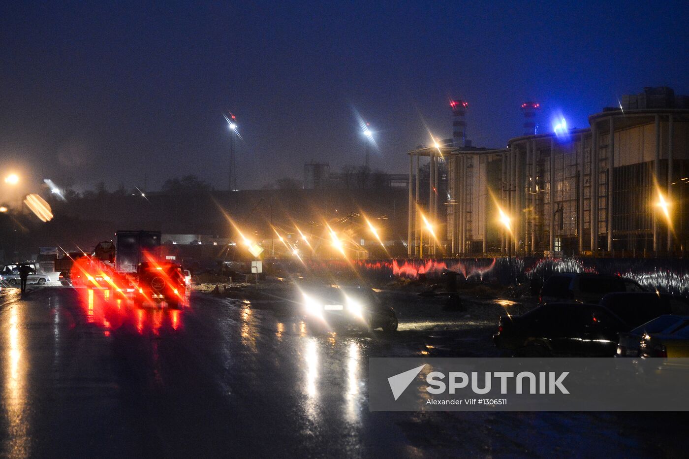 Construction of Olympic objects in Imeretinskaya Valley in Sochi