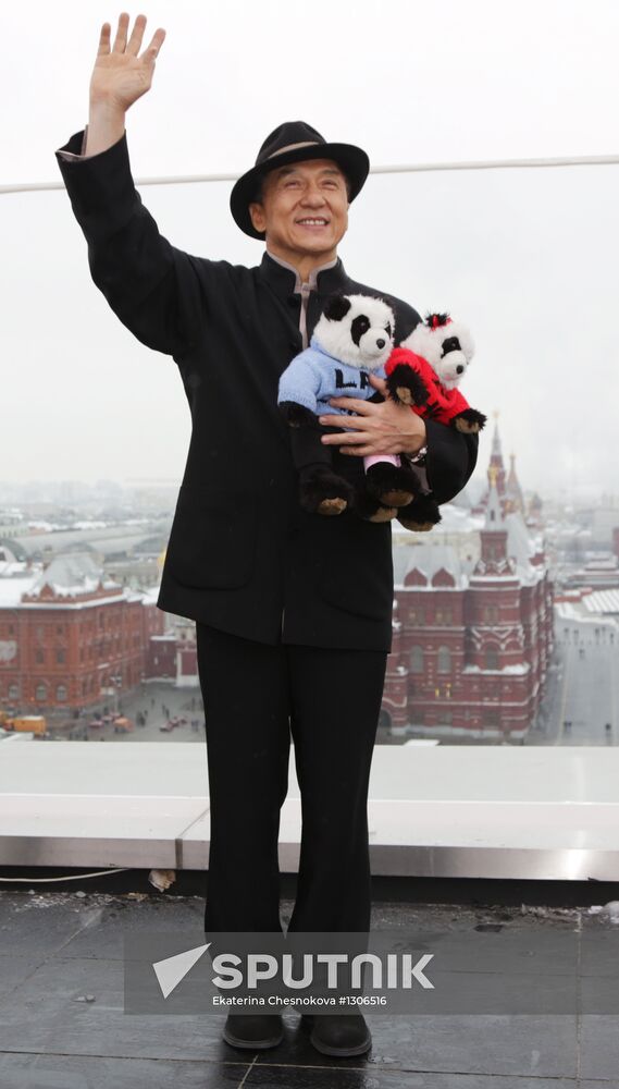 Jackie Chan photo call in Moscow