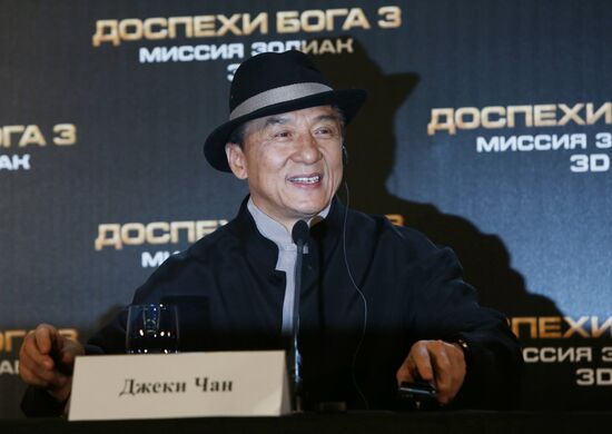 Jackie Chan photo call in Moscow