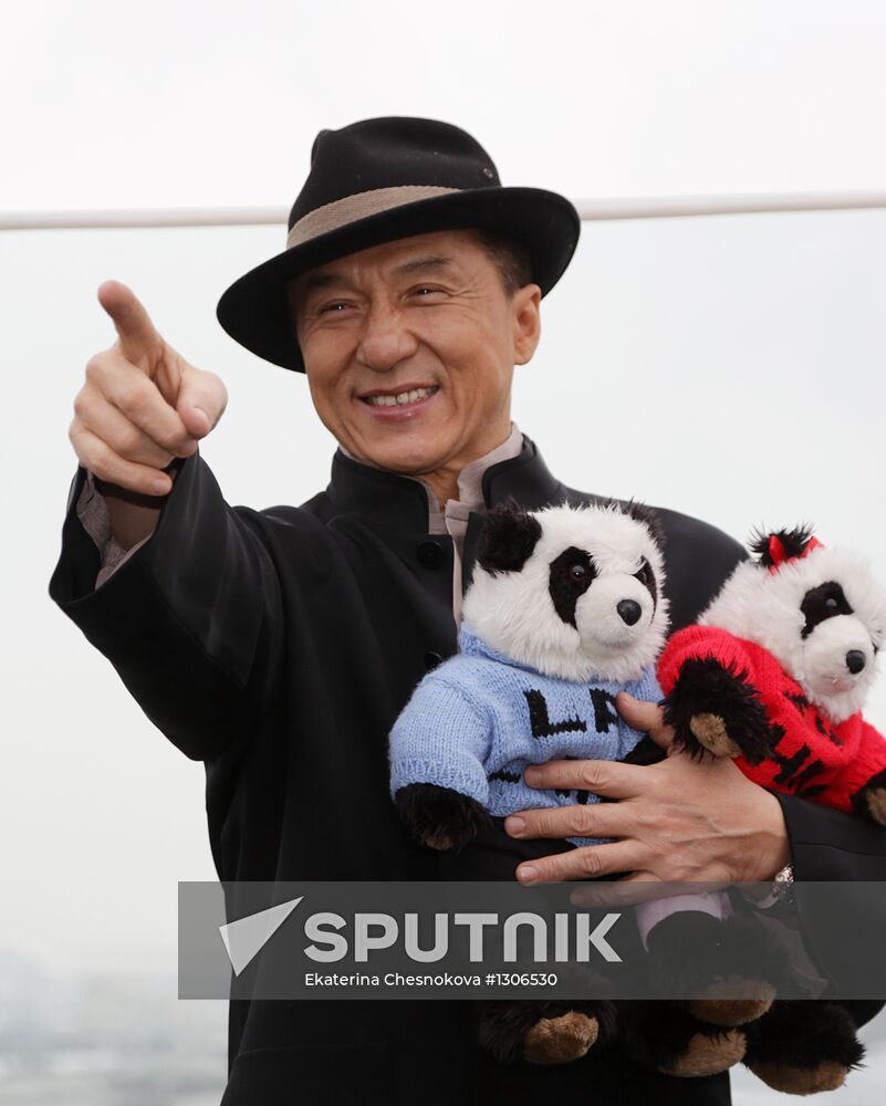 Jackie Chan photo call in Moscow
