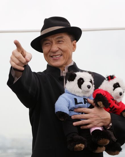 Jackie Chan photo call in Moscow