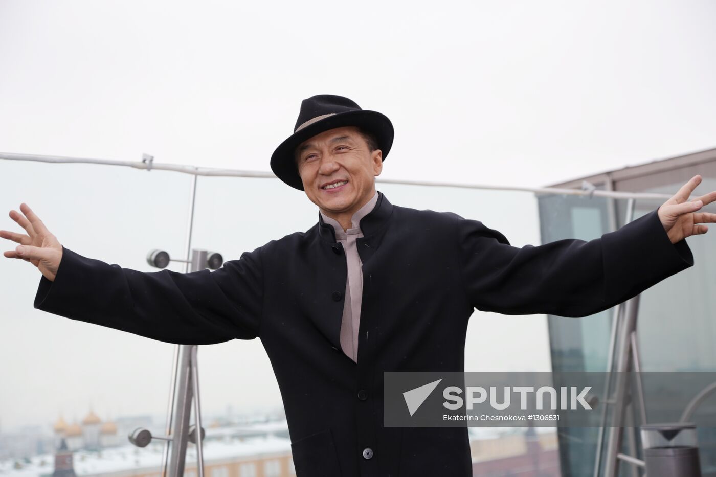 Jackie Chan photo call in Moscow