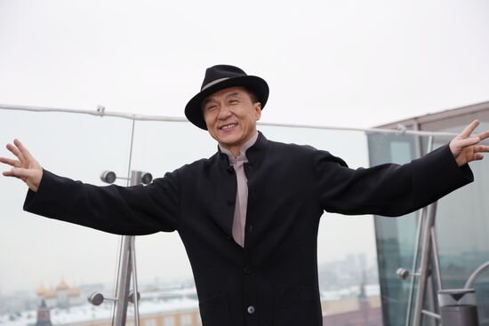 Jackie Chan photo call in Moscow