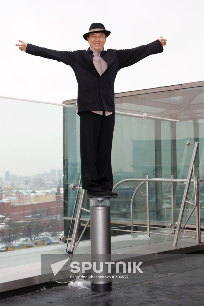 Jackie Chan photo call in Moscow