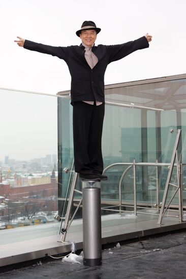 Jackie Chan photo call in Moscow