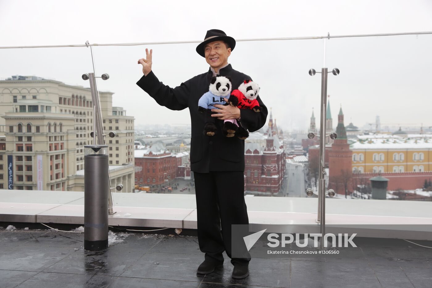 Jackie Chan photo call in Moscow