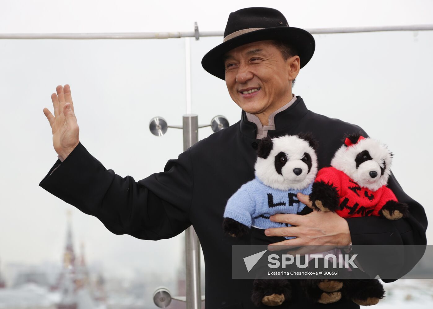 Jackie Chan photo call in Moscow