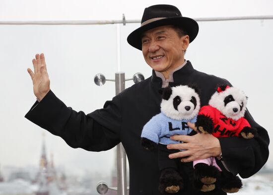 Jackie Chan photo call in Moscow
