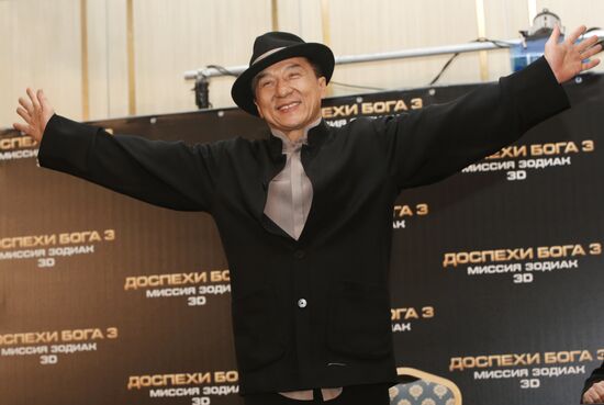 Jackie Chan photo call in Moscow