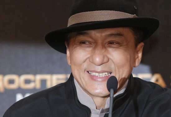 Jackie Chan photo call in Moscow