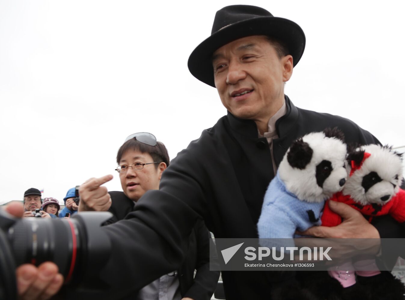 Jackie Chan photo call in Moscow