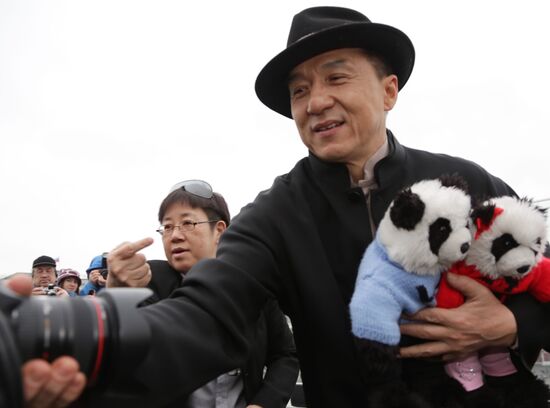 Jackie Chan photo call in Moscow