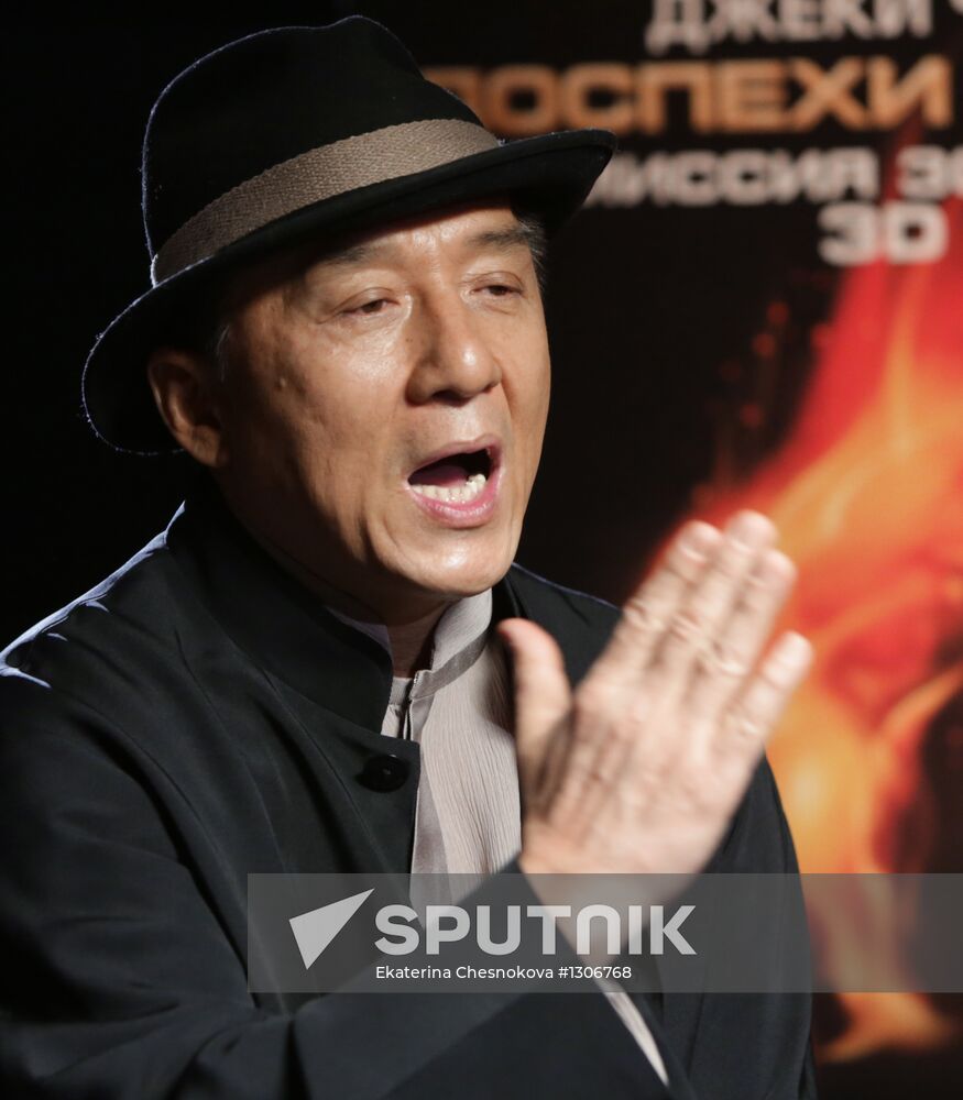 Interview with Jackie Chan in Moscow