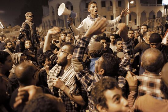 Mass protest of opposition in Cairo