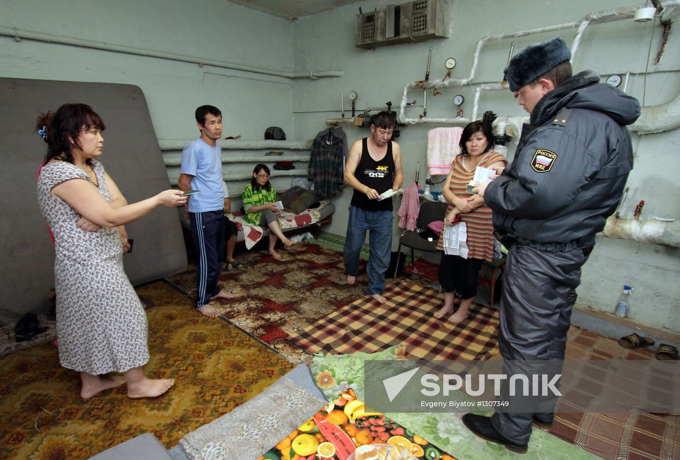 Raid to identify places of accomodation of illegal migrants