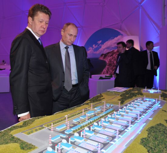 Vladimir Putin at launch ceremony for South Stream construction