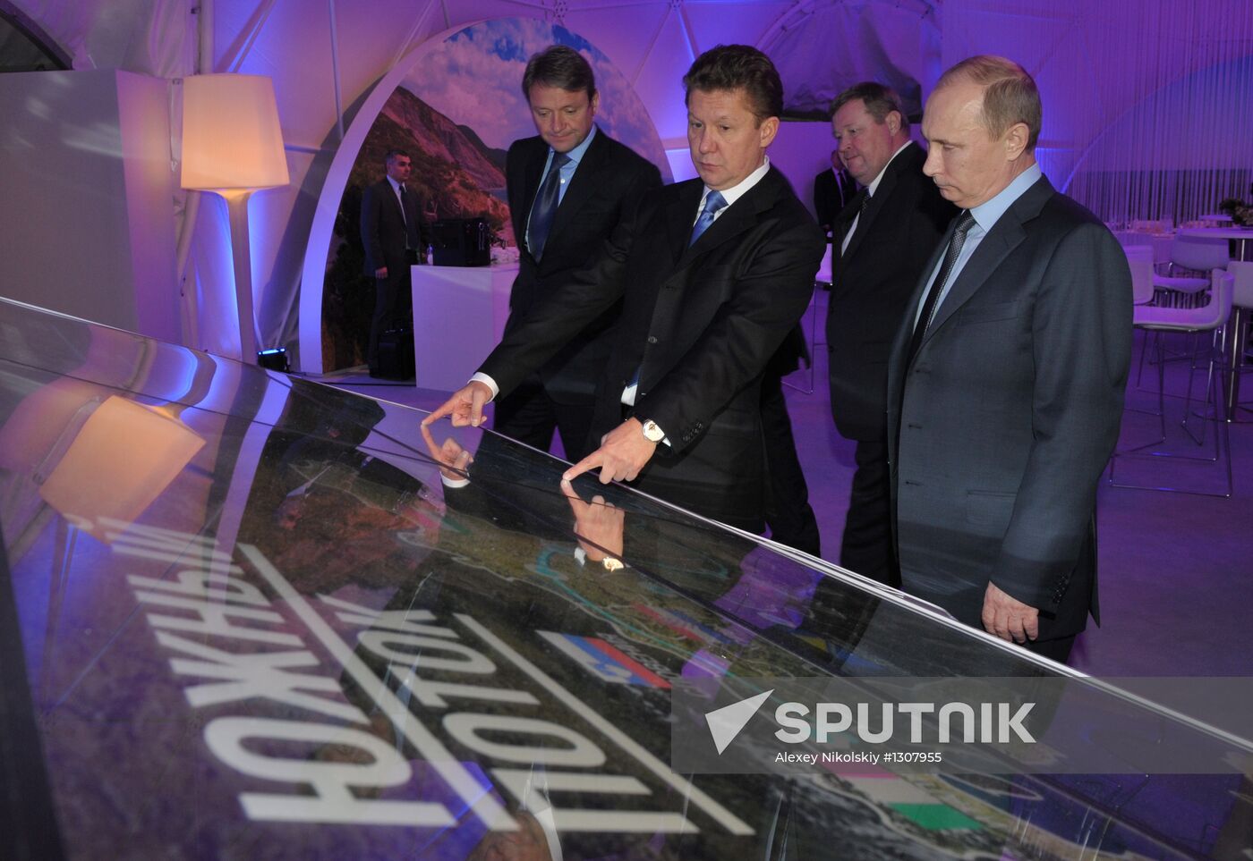 Vladimir Putin at launch ceremony for South Stream construction