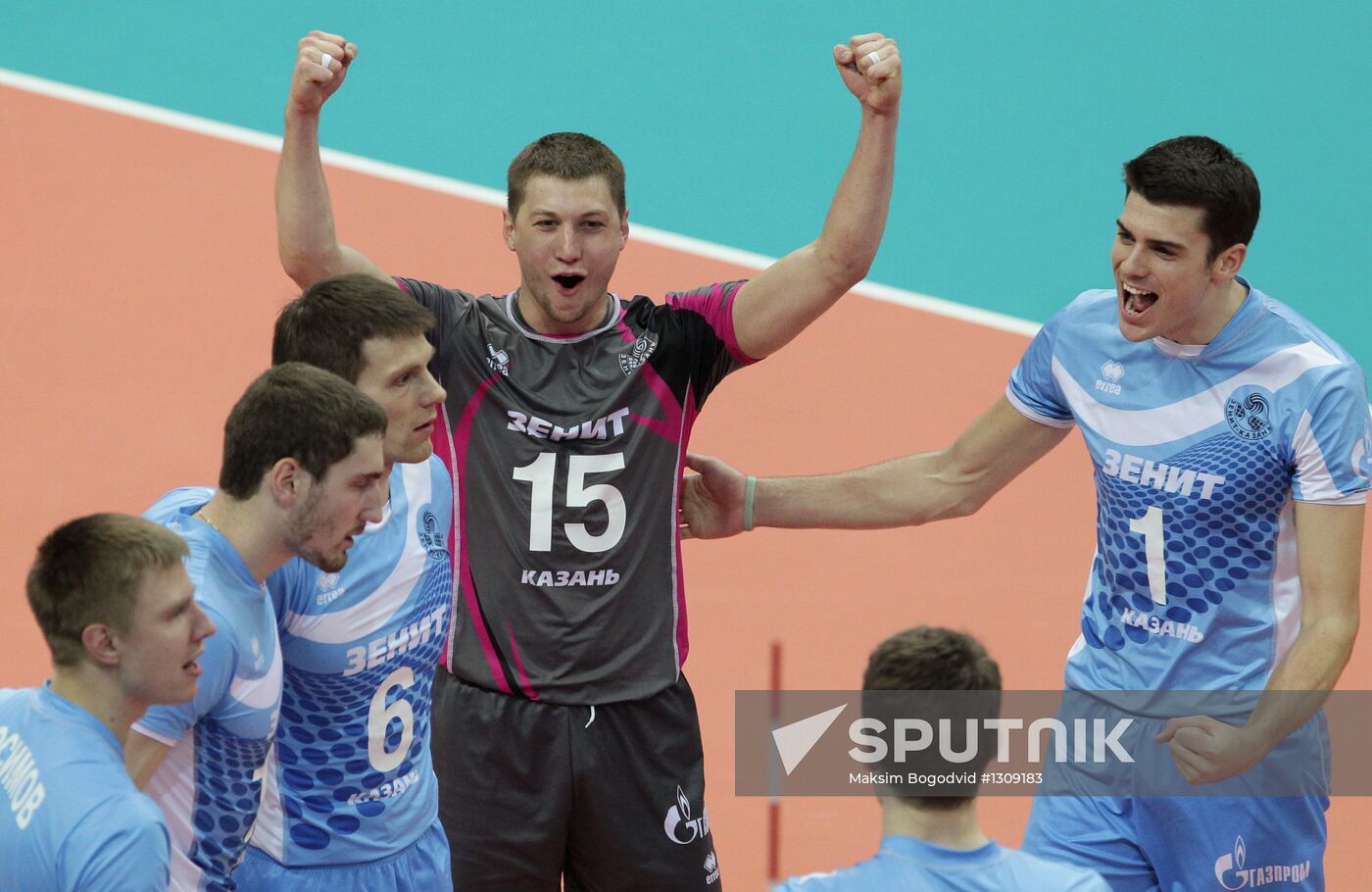 Volleyball Superleague. Zenit-Kazan vs. Belogorye