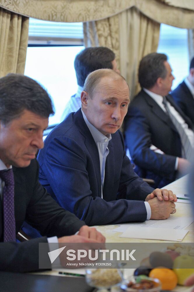 Vladimir Putin holds a number of events in Krasnodar Territory