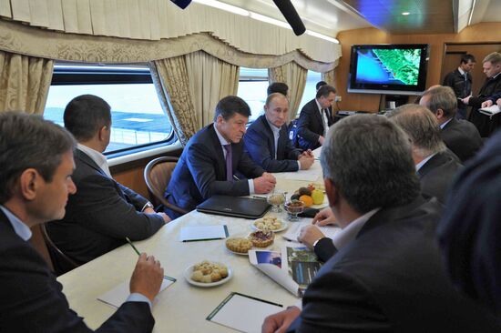 Vladimir Putin holds a number of events in Krasnodar Territory