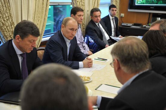 Vladimir Putin holds a number of events in Krasnodar Territory