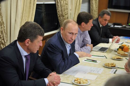 Vladimir Putin holds a number of events in Krasnodar Territory