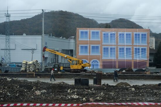 Construction of Olympic facilities in Imereti Valley in Sochi