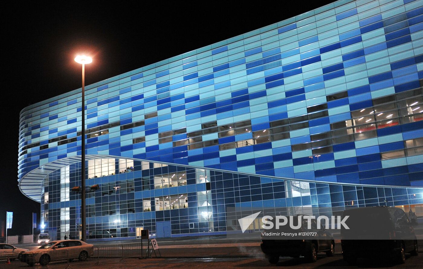 Construction of Olympic facilities in Sochi's Imeretin Valley