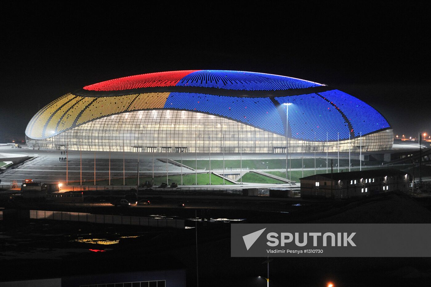 Construction of Olympic facilities in Sochi's Imeretin Valley